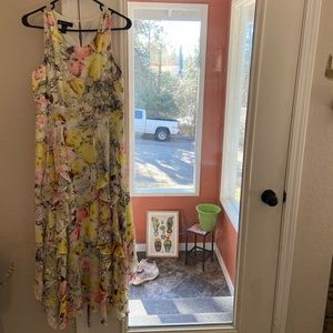 Colorful wedding guest dress